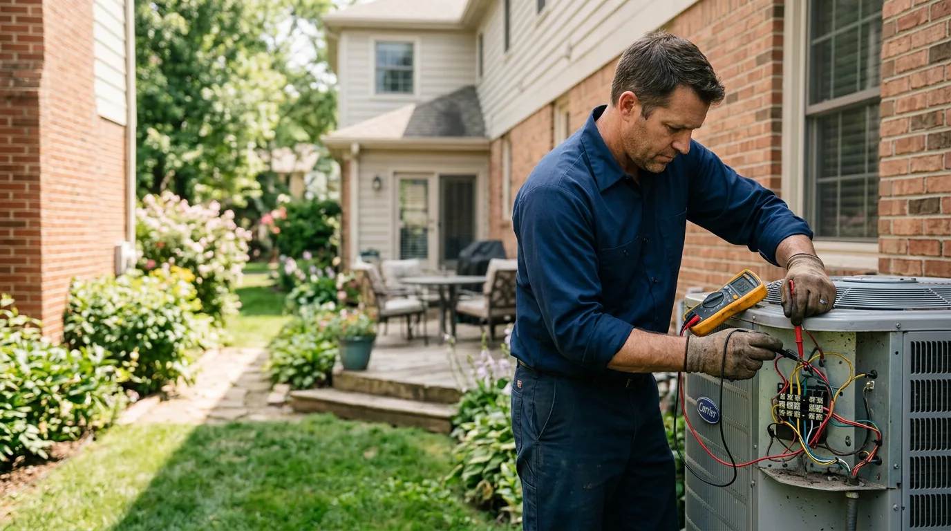 HVAC technician working near West Point, NY